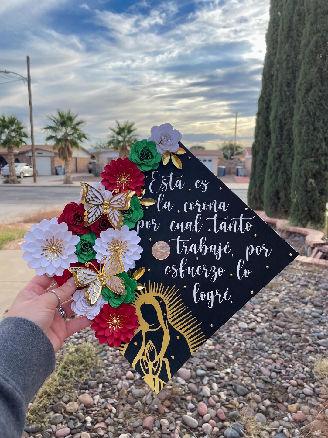 Mexican Graduation Cap Topper Grad Cap 2026 Graduate Cap Decor Cap ...