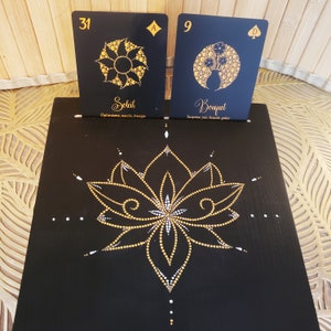 Porte cartes tarot & oracle divinatoire - message/coupe du jour