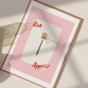 Elegant Bon Appétit Print - Premium Home Decor Artwork