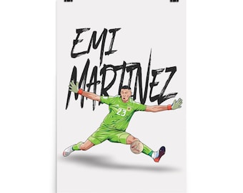 Emi Martinez World Cup Final Save Argentina 24"x36" inch Poster