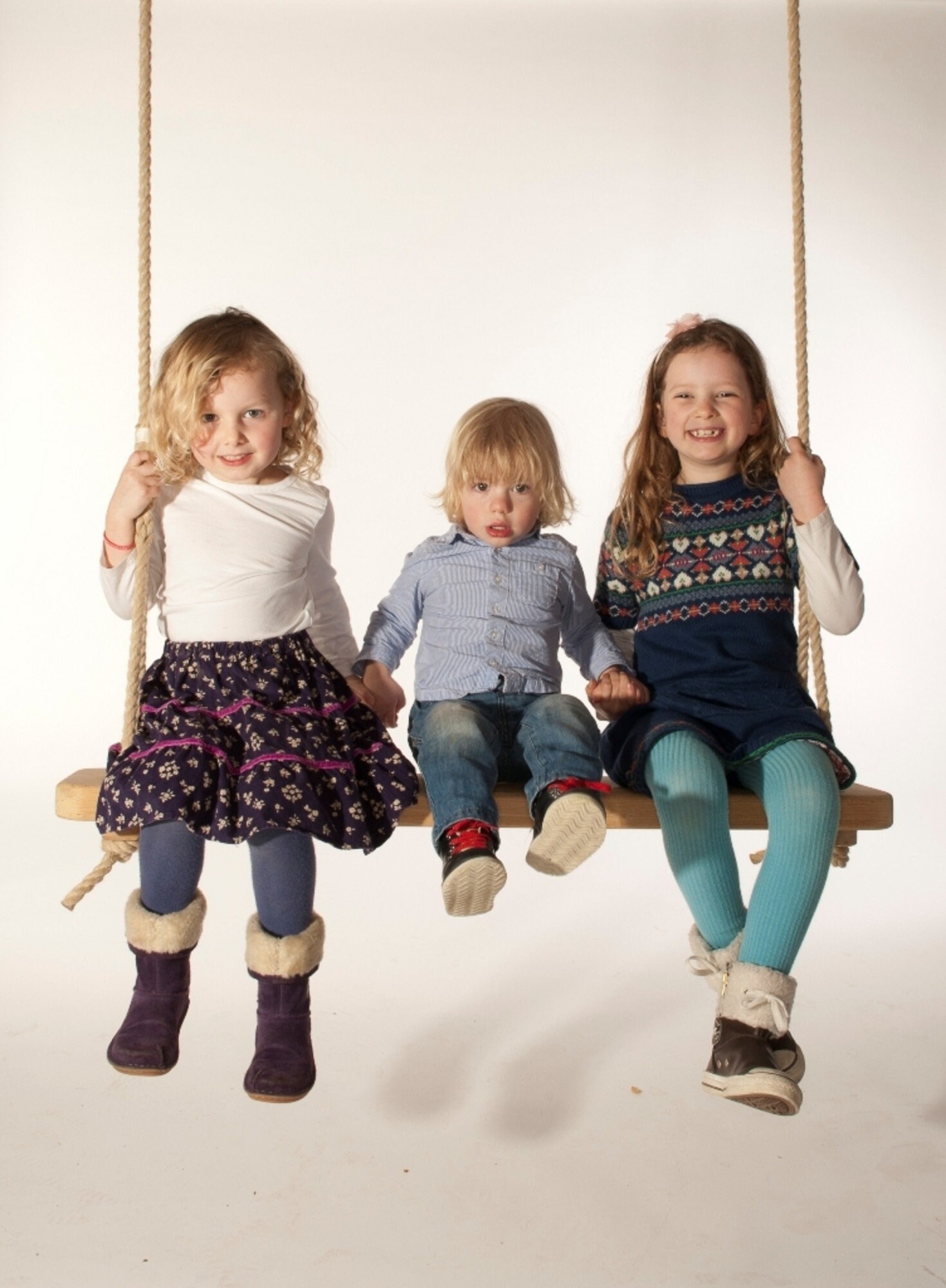 Two Seat Solid Oak Rope Swing Traditional Tree Swing for the Garden - Etsy