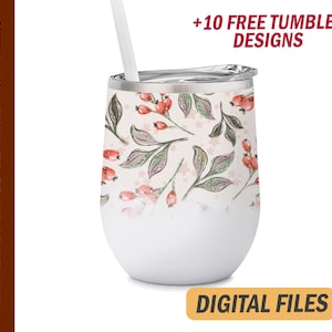Wine tumbler wrap Png file for sublimation designs, 12 Oz wine tumblers template, Wedding wine tumbler wrap, digital downloads