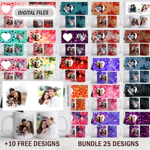 Mug Wrap Bundle Photo Mug Png for Sublimation Template for 15 Oz 11oz ...