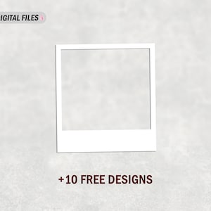Photo frame png file for 20 oz skinny tumblers designs 1 photo frame template for skinny cups White frame clipart instant downloads