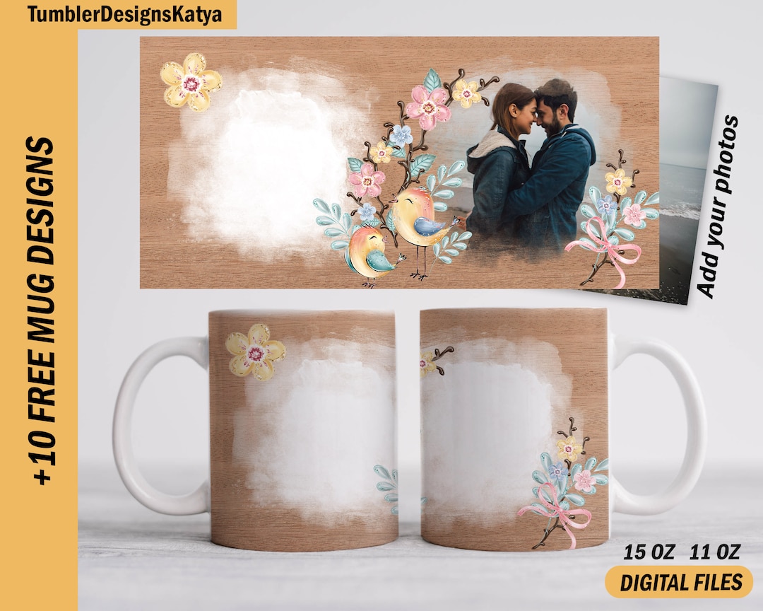 photo-template-mug-for-15-oz-and-11-oz-beige-mug-wrap-with-2-photo-frames-sublimation-mug-png-flowers-coffee-mug-template-with-pictures-etsy
