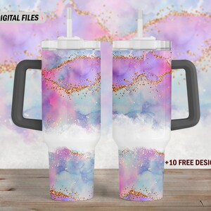 40 Oz tumbler template, Pink cup wrap with gold glitter, 40 oz tumbler wrap, tumbler png files for sublimation design downloads