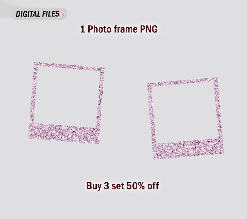 Photo template mug for 15 oz and 11 oz Valentine mug wrap with 2 photo frames Sublimation mug png Heart coffee mug template with picture image 4
