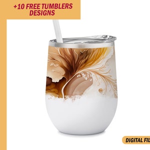 12oz wine tumbler template beige Png file for sublimation design Wine tumbler wrap Wedding designs Background for wine cups instant download