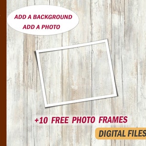 Photo frame png file for 20 oz skinny tumblers designs 1 photo frame template for skinny cups White frame clipart instant downloads