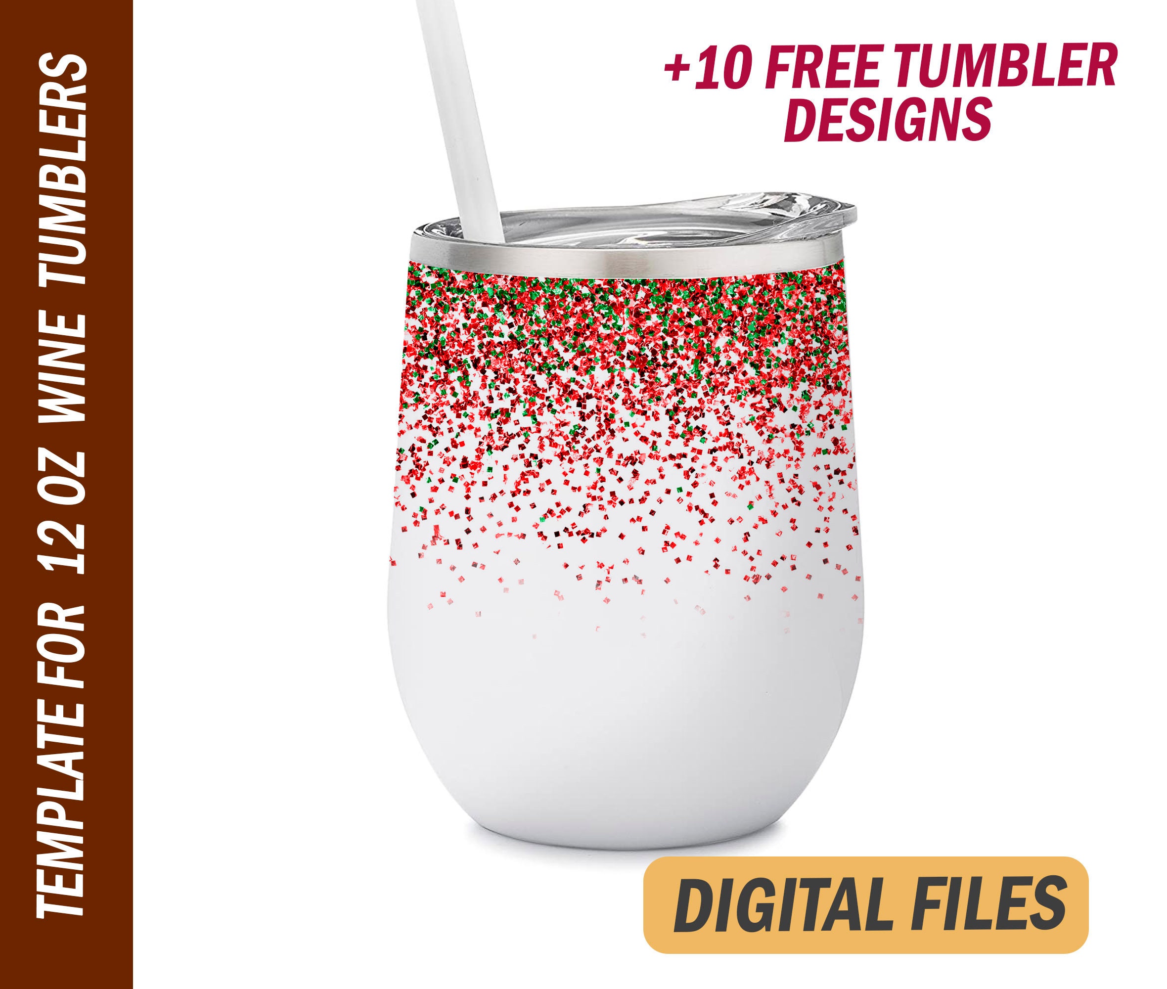 Bling Red Rhinestones Tumbler Wrap Graphic by Digital Nest Egg · Creative  Fabrica