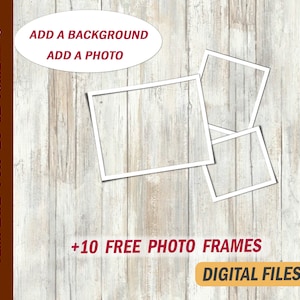 Photo frame clipart Template for tumbler Png file for 20 oz skinny tumbler design 3 White photo frame blank for skinny cup Picture template