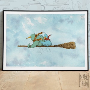 Impresión de edición limitada, Birdies Life © "Birdy Potter", ilustración, arte mural, póster de animales, pájaros de acuarela.