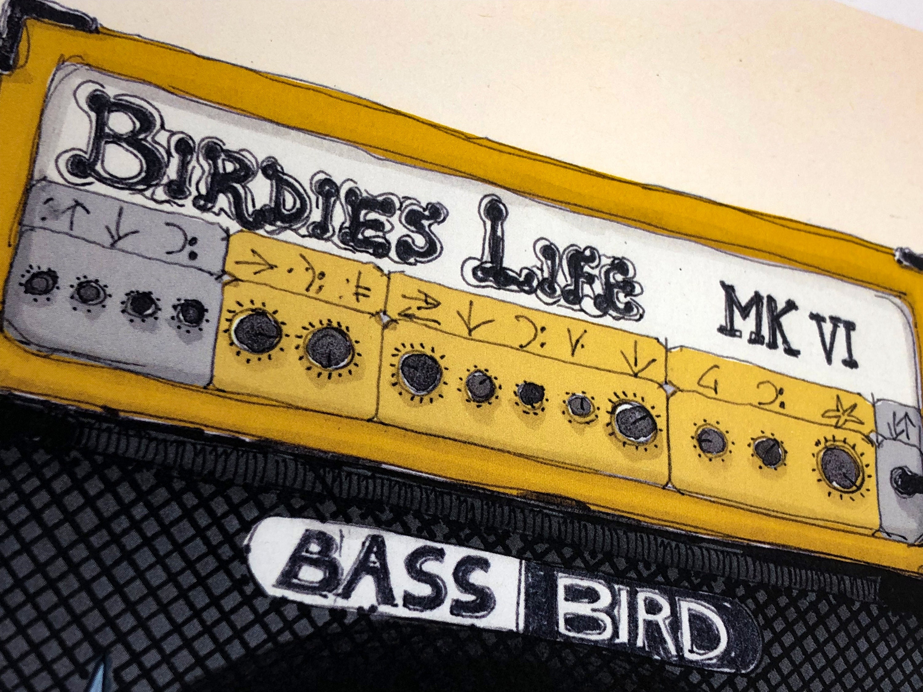 Art Print Signed Birdies Life © Mark Thedi Illustration Etsy