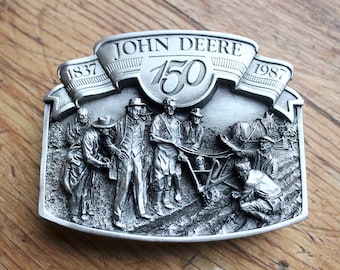 1987 Silver John Deere Buckle  150th *New*