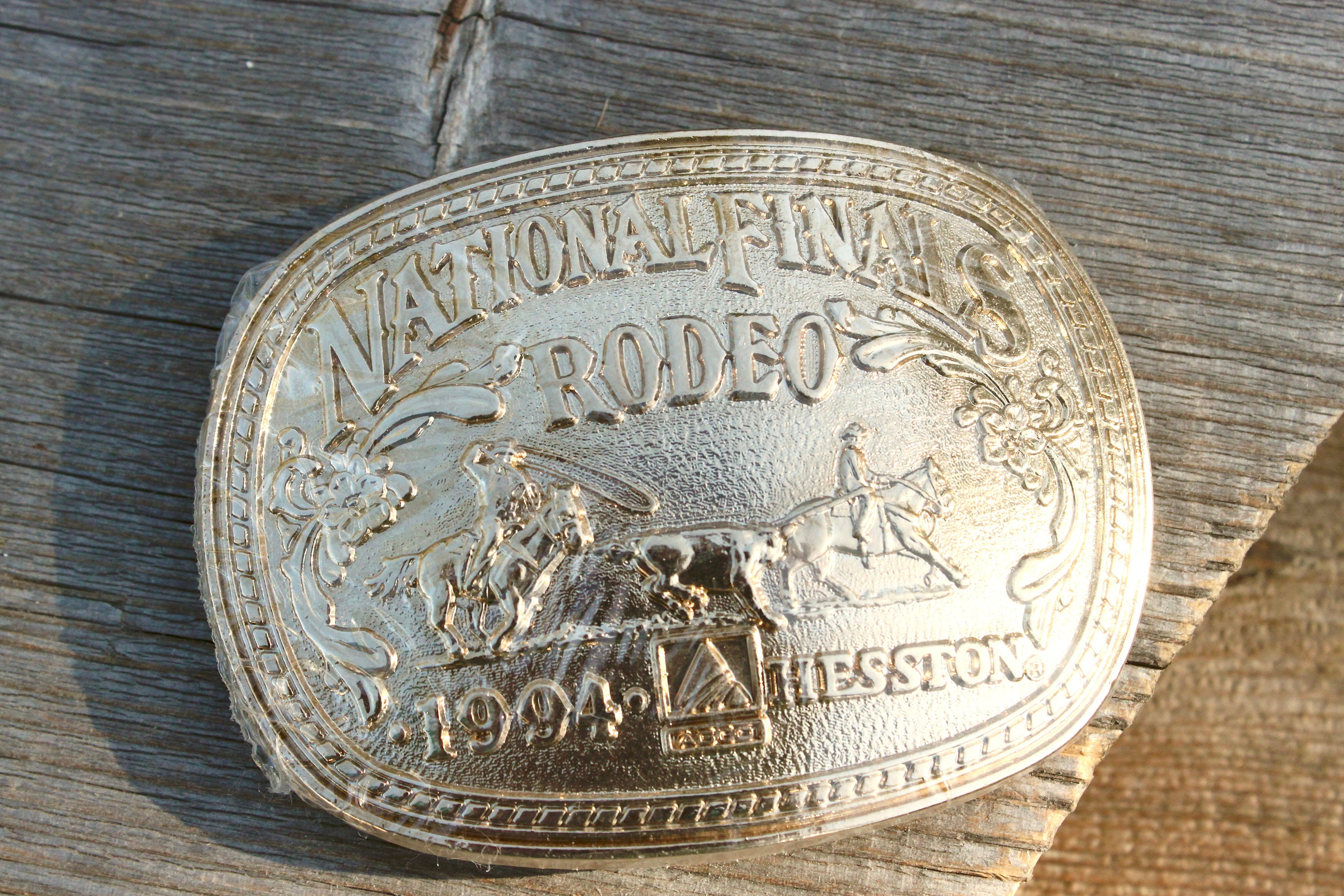 Agco/Hesston/ 2001 NFR Gold Belt Gesp *Nooit gedragen* Accessoires Riemen & bretels Riemgespen 