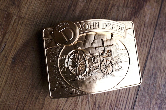 1988 Gold John Deere Buckle *New* - image 1