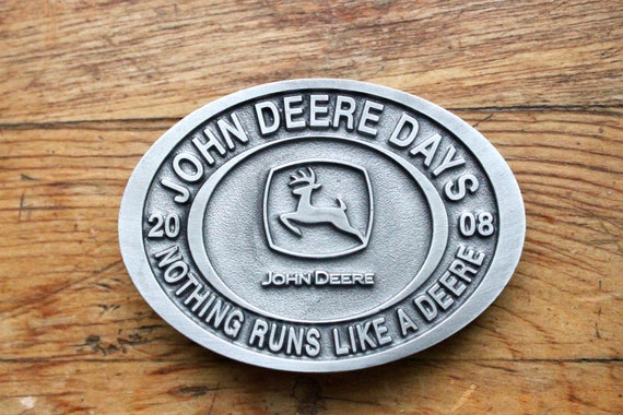2008 Silver John Deere Buckle "John Deere Day" *New*