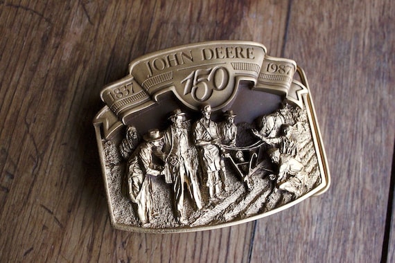 1987 Gold John Deere Buckle  150th *New*