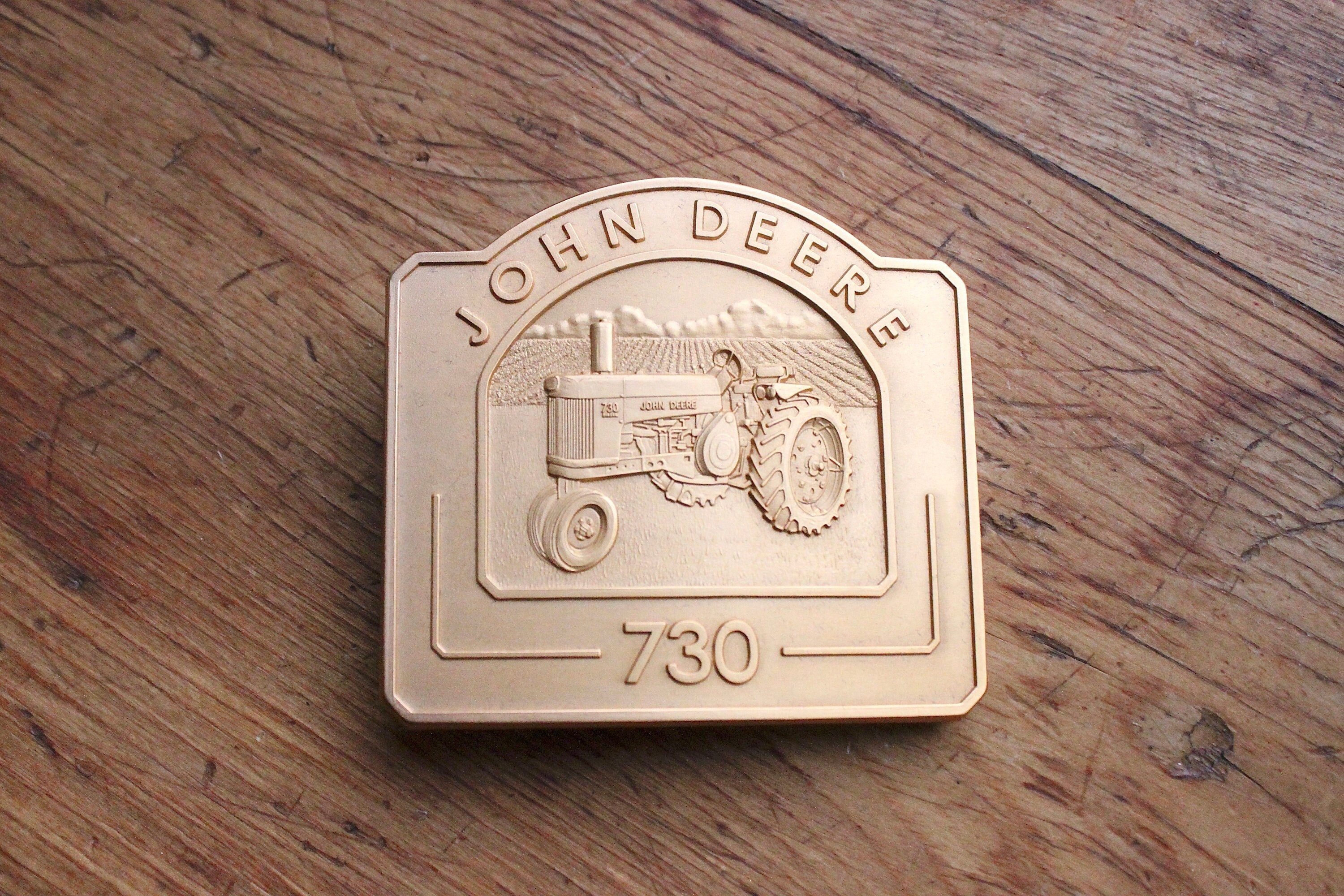1991 Gold John Deere Schnalle *Neu*