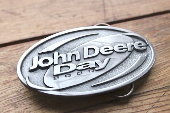 2000 Silver John Deere Buckle "John Deere Day" *New*