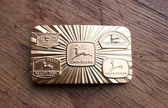 1987 Gold John Deere Buckle *New*