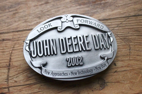2002 Silver John Deere Buckle "John Deere Day" *New*