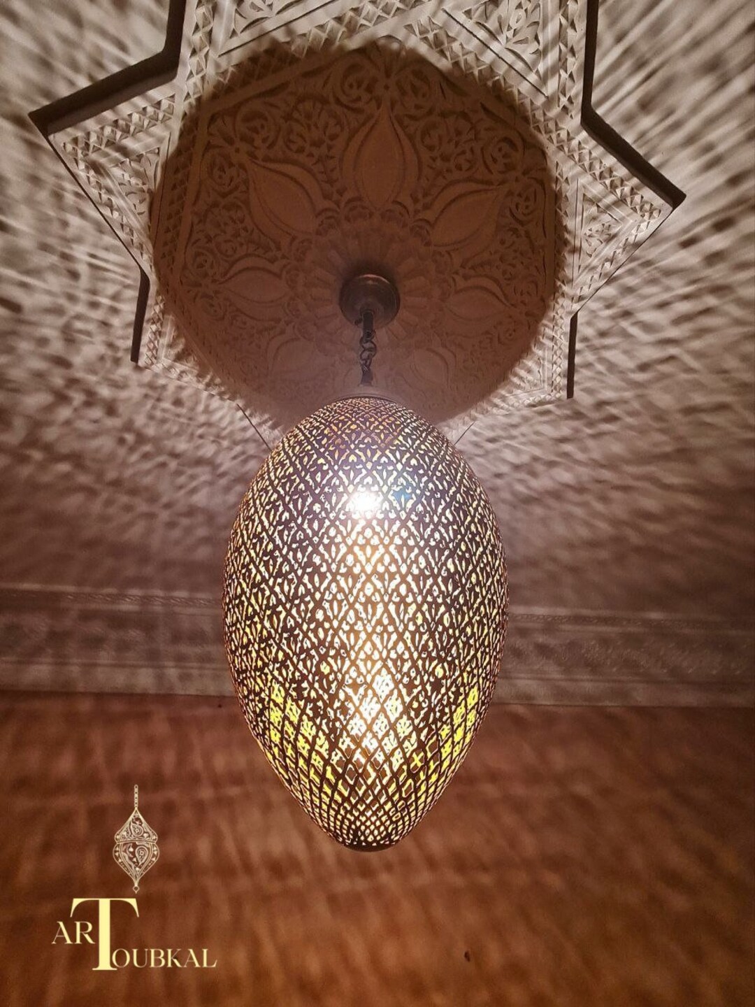 The Large Moroccan Lamp Ceiling Light Fixture Moroccan Etsy