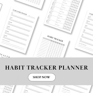 Printable Habit Tracker, Monthly Habit Tracker, Daily Habit Challenge, Daily Routine, Weekly Habit Tracker,  Routine Tracker, Goal Setting