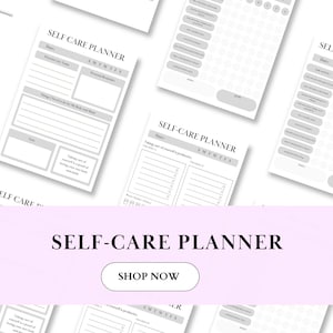 Minimalist Selfcare Planner, Self Care Planner Printable, Self-Care Journal, Daily Planner, Wellness Planner, Instant Download PDF