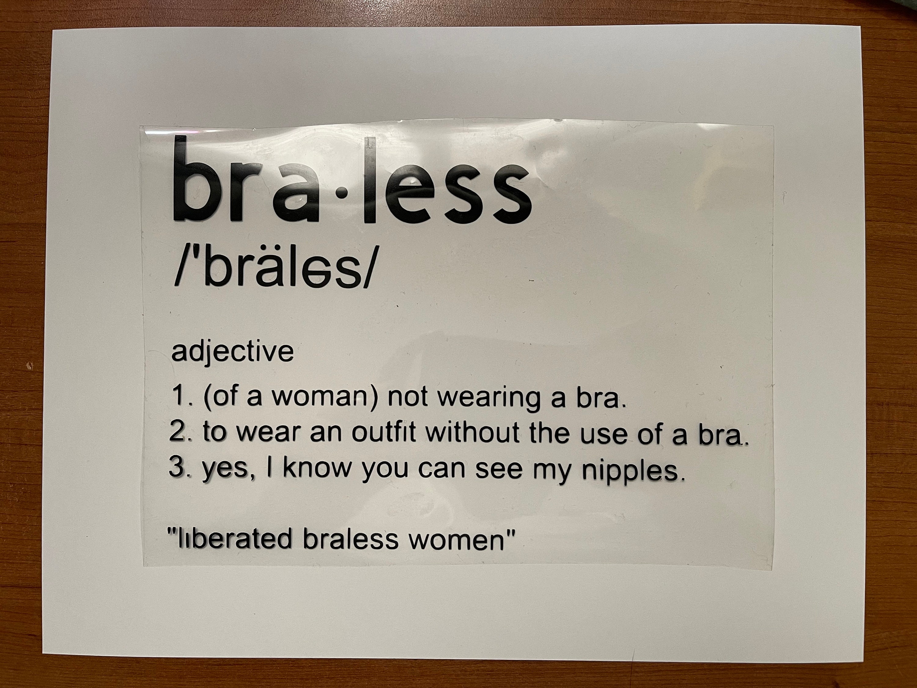 Braless Definition Tank Top Etsy