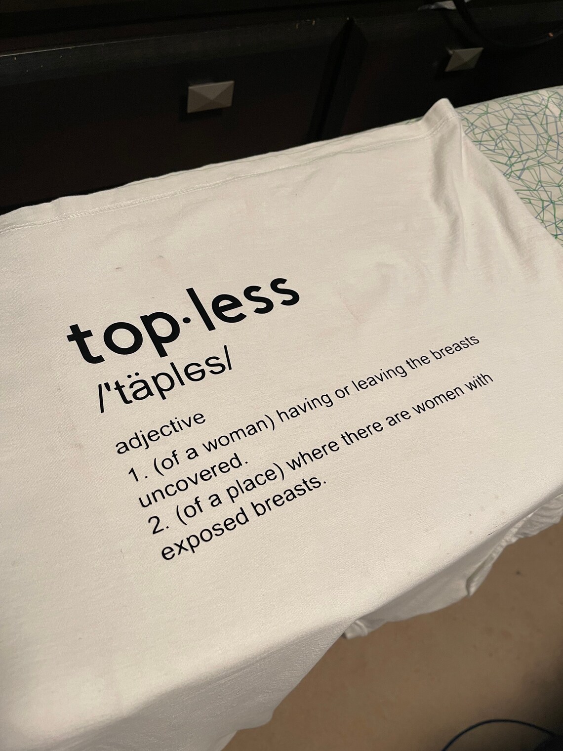 Braless / Topless Definition Flip Shirt Etsy