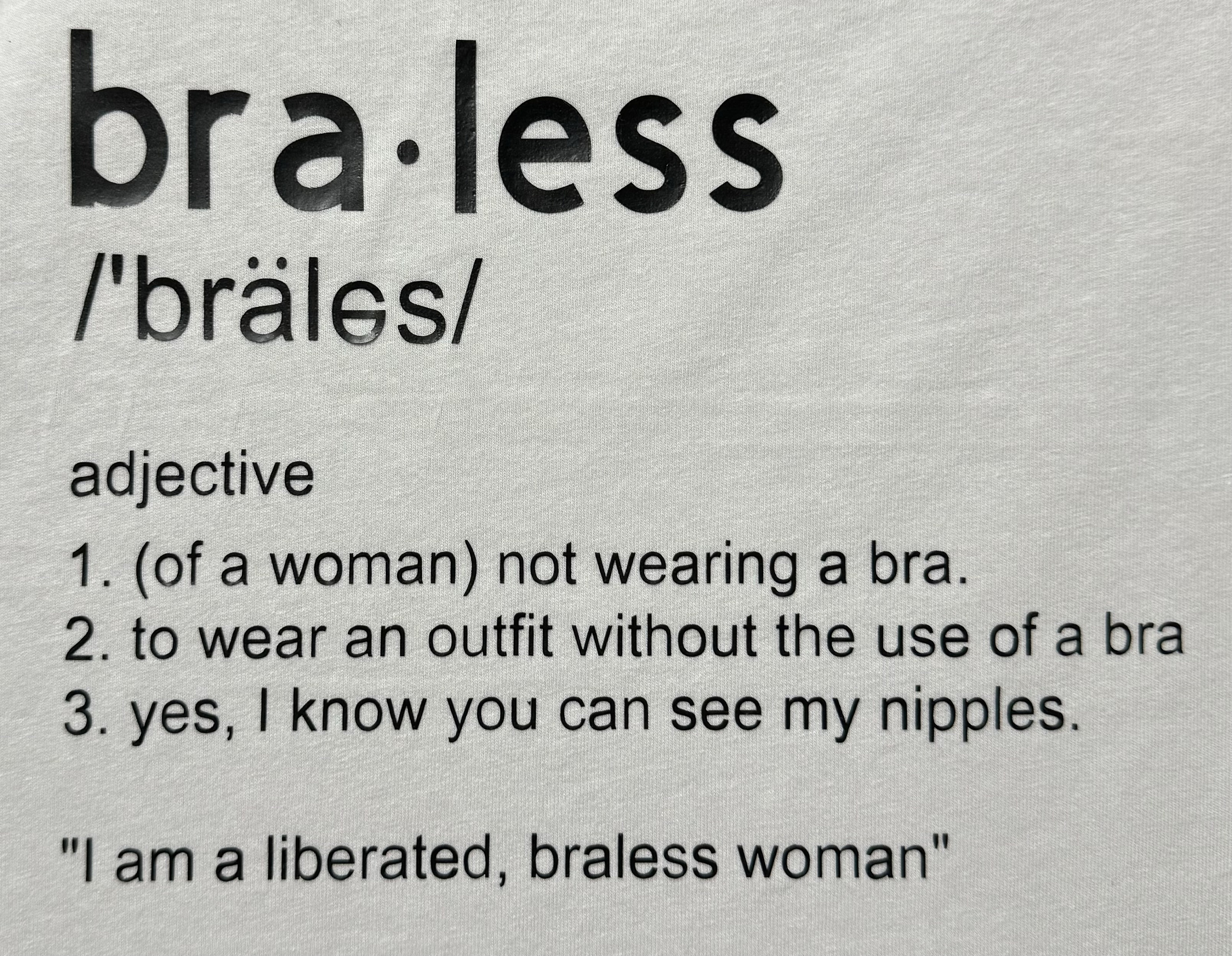 Braless Definition Tank Top Etsy