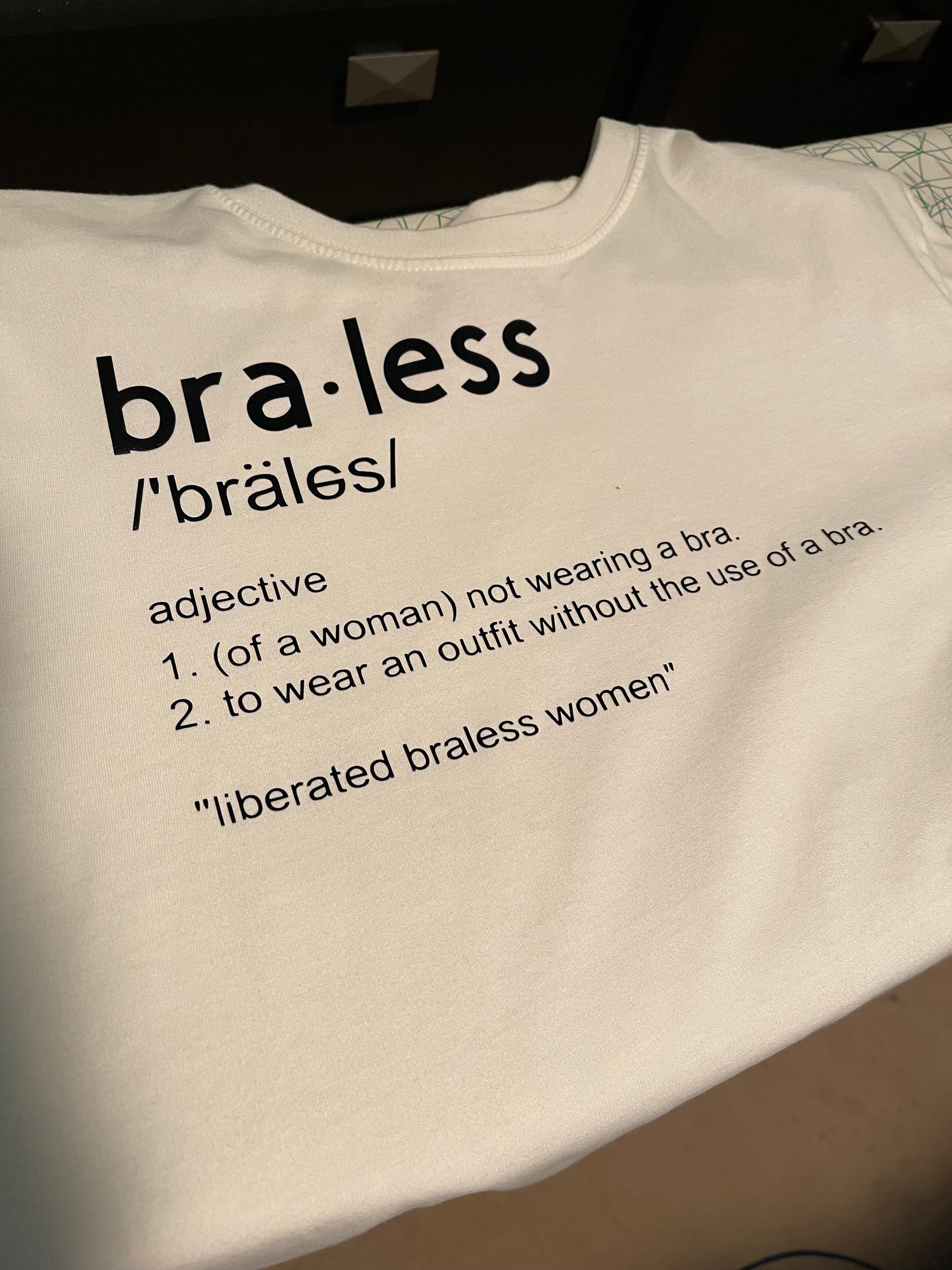 Braless / Topless Definition Flip Shirt Etsy