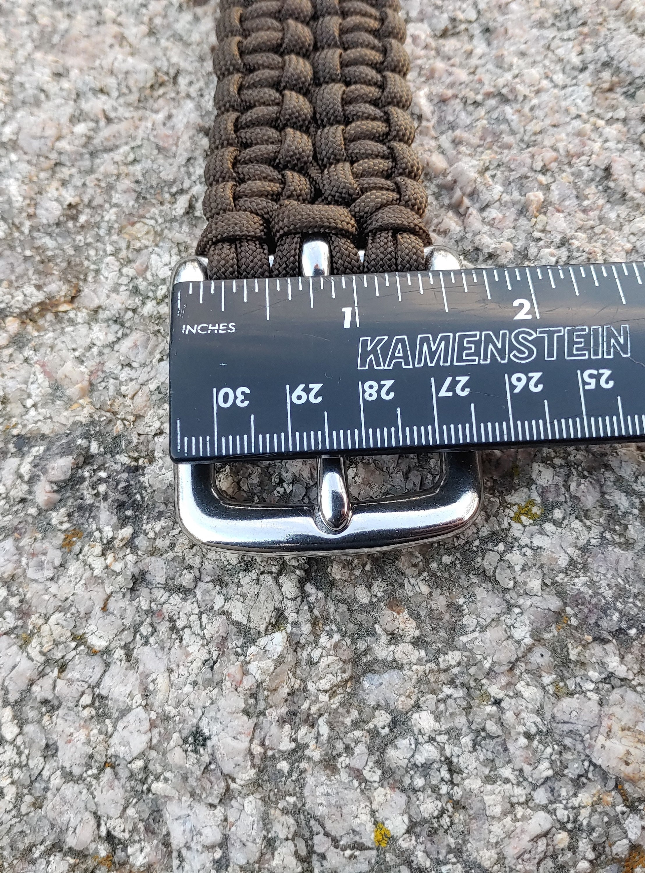 Survival Paracord Gürtel Von Bnineteenteam – Mit Massiver Stahlschnalle, 45-47 Meter Paracord, 120 Cm Länge