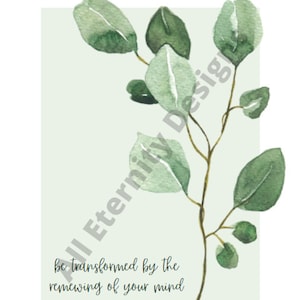be transformed by the renewing of your mind SVG, JPG, PNG, Pdf, be transformed by the renewing of your mind digital image