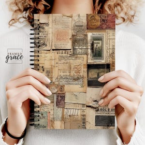 Vintage Tickets - Spiralblock - Lineal - Perfektes Geschenk für Journal Liebhaber, Studenten Schreibwaren Buch, Reisejournal Geschenk, Schreibgeschenk