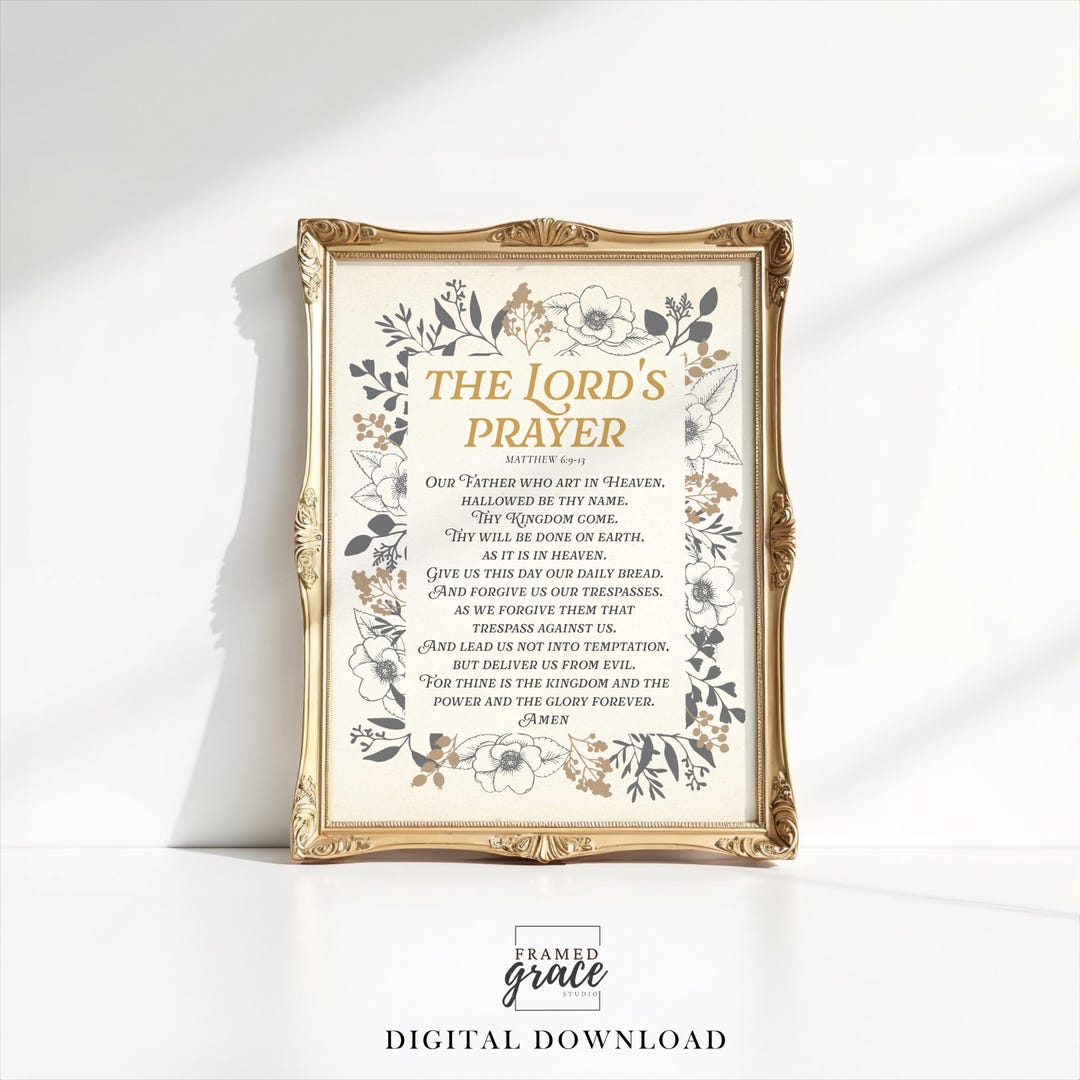 □　画家本人出品 prayer 2022 8,a　A4マット　□ The Lord's Prayer Wall Art (NMB), Forgive Us Our Trespasses