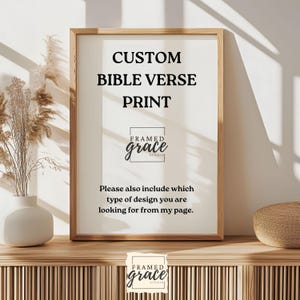 Arte mural personalizado con versículos bíblicos, impresión de las Escrituras, imprimible personalizado, arte mural personalizado, regalo cristiano personalizado para inauguración de la casa.
