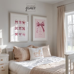 Pink Bow Christian Wall Art: Matthew 19 Scripture (Digital Download)
