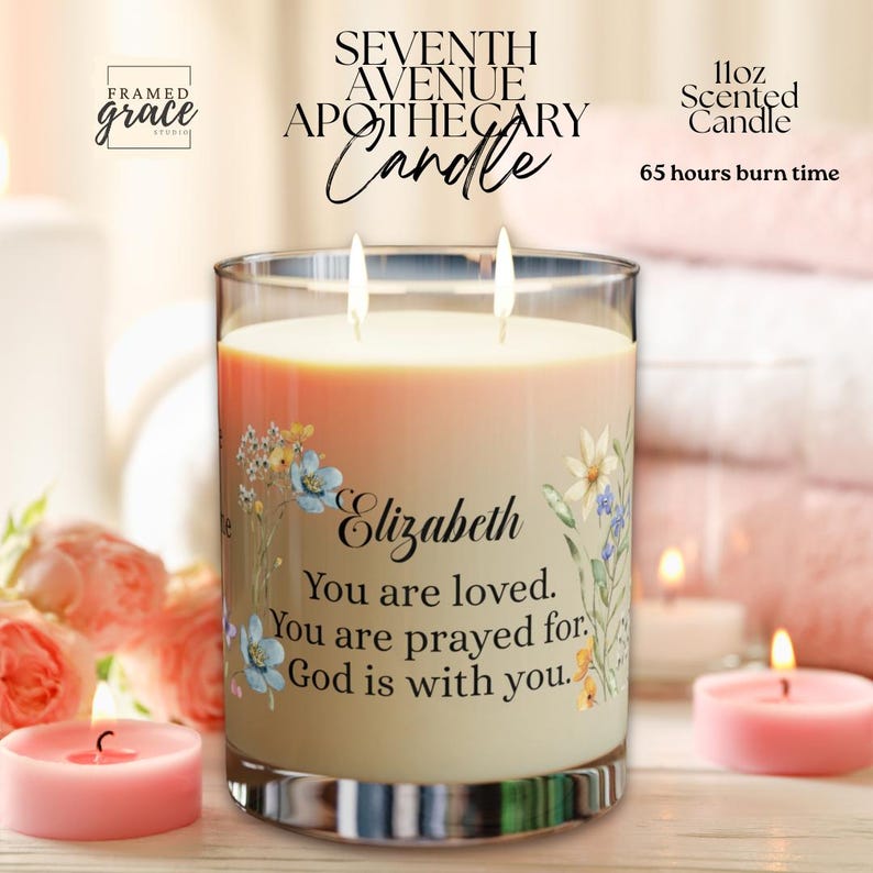 Personalized Christian Candle Gift for Daughter, God is With You ...