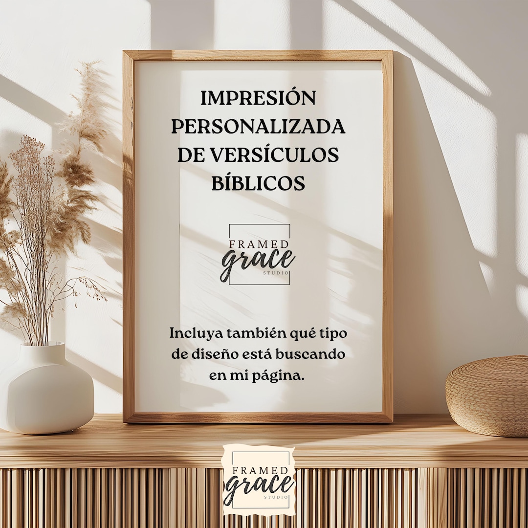 Custom Spanish Bible Verse Wall Art, Custom Spanish Scripture Print ...