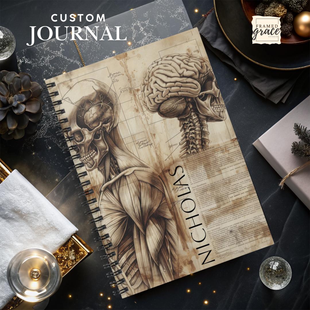 Human Tissue Notebook Personalized Anatomy Medical Journal, Human Body Sketchbook, Doctor ...