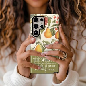Fruit of the Spirit Christian Bible Verse Snap Cases, Vintage Fruit Phone Cover, Scripture Phone Case, Samsung Galaxy, iPhone Phone Case
