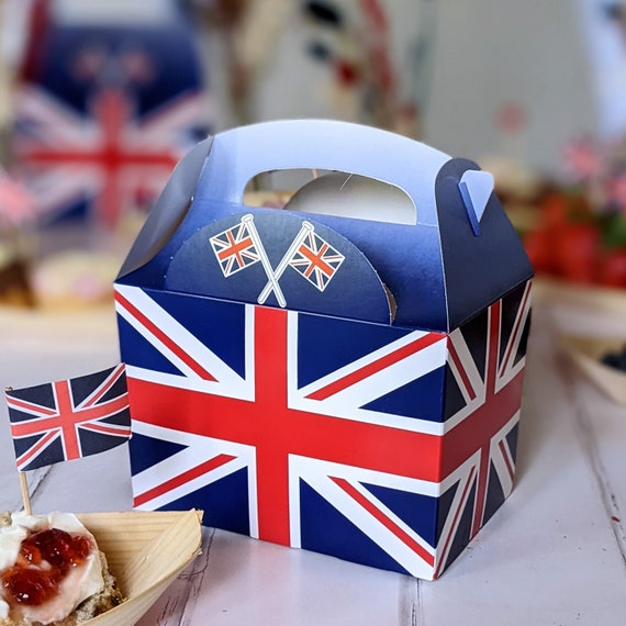 Union Jack Party Lunchboxes Treat Boxes Party Boxes Party Etsy UK