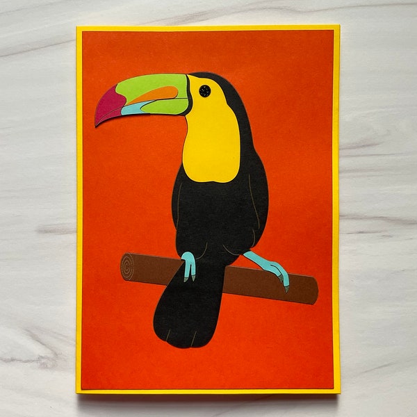Keel- Billed Toucan Layered Paper Card
