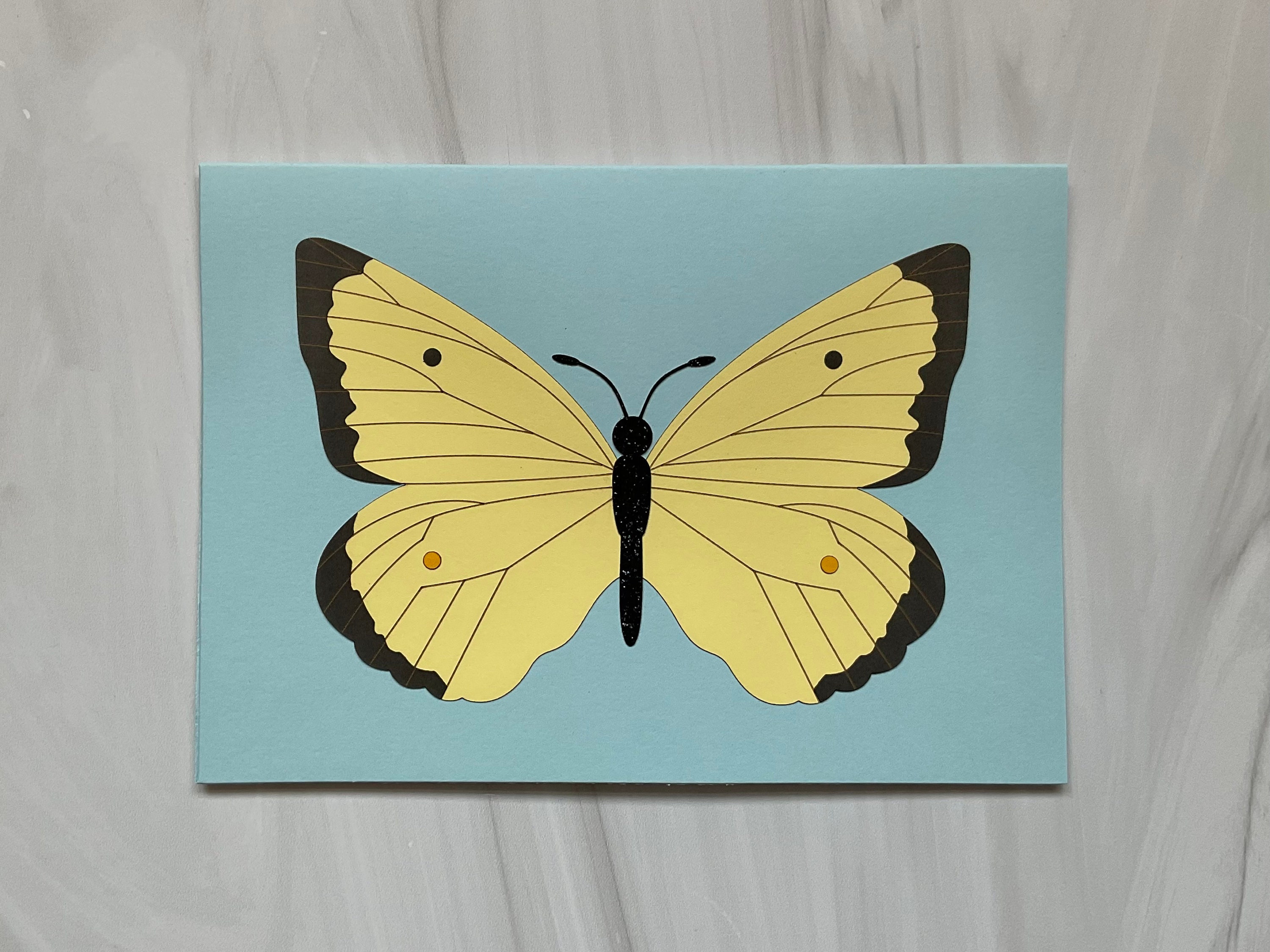 Unclouded Sulphur Butterfly Pin Set — SOLSTICE HANDMADE