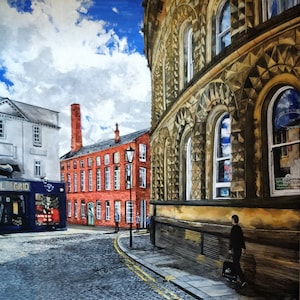 Art Greeting Card, 'The Corn Exchange, Leeds', naar origineel schilderij van Annie Power, Fine Art Cards, Yorkshire, Blank cards, birthday cards