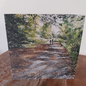 Meanwood Park , Leeds  – Yorkshire Art Greetings Card Blank Inside Annie Power Original