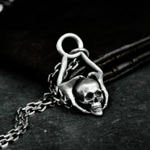 Battle Horn 925 Silver Pendant Necklace - Tribal Barbarian Horn Medieval War Silver Pendant - Handmade Unique Gift