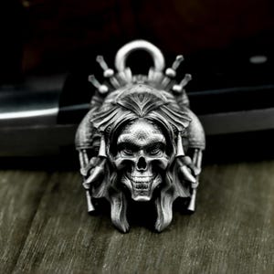 Japanese Spirit Enchantress Snake 925Silver Pendant - Mystical Yokai Handcrafted Jewelry - Ethereal Feminine Necklace